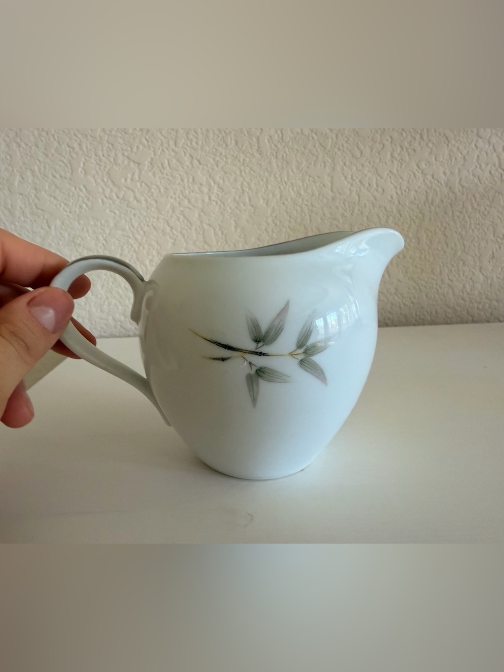 Vintage Seyei Fine China Bamboo Garden Creamer - Picture 2 of 4
